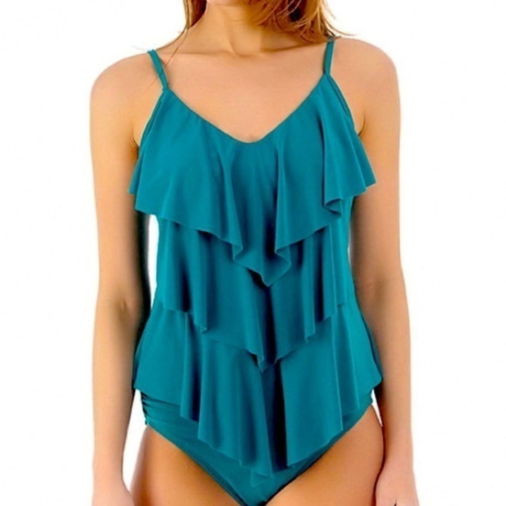 Magicsuit Rita Tankini Top Aqua Green
